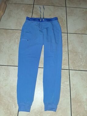 Figs WoMen's Light Blue Drawstring Joggers Medium Tall